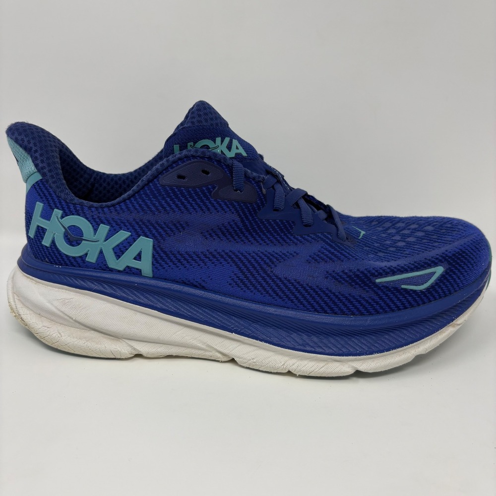 Hoka Clifton 9 Women's Size 10 Blue Athletic Running Shoes (1127896 BBES)